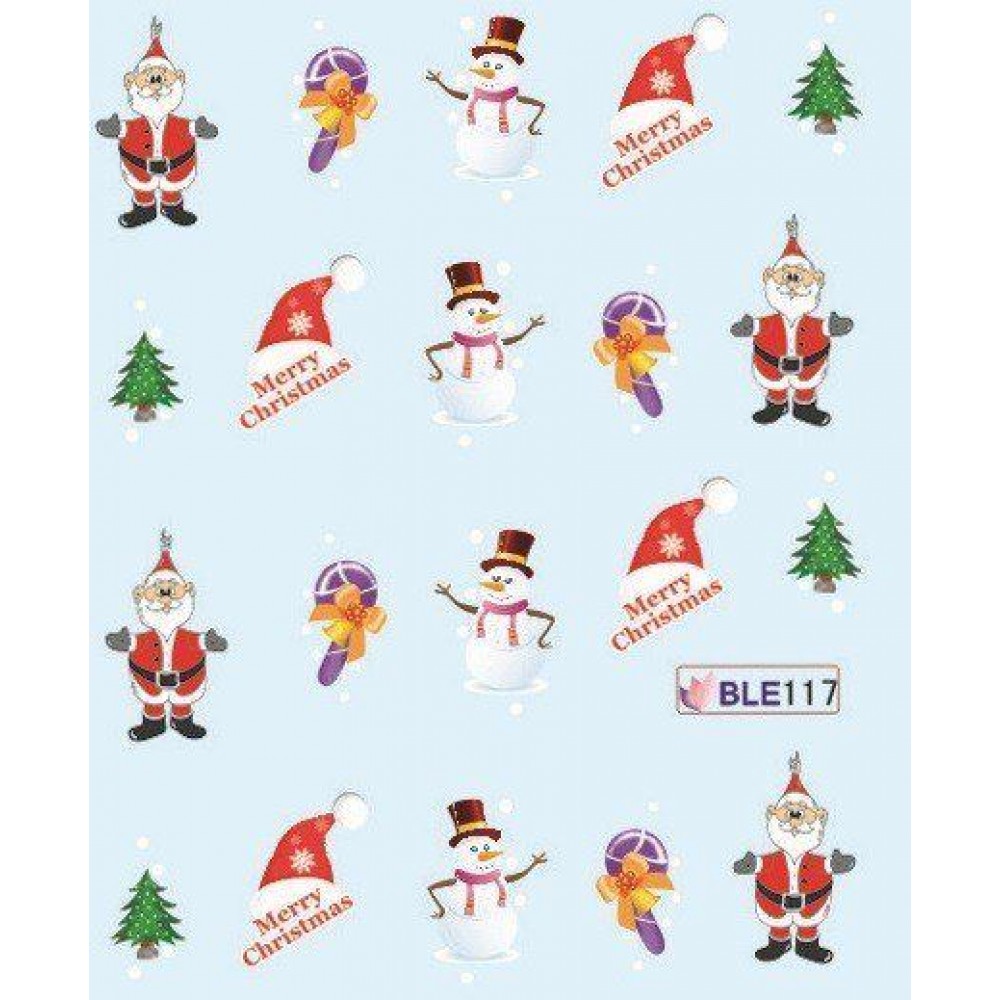 Коледни ваденки за нокти BLE 117