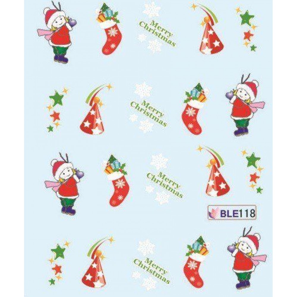 Коледни ваденки за нокти BLE 118