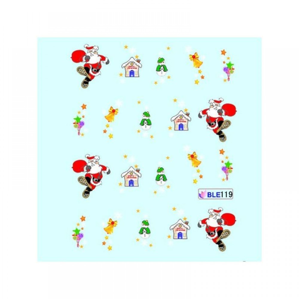 Коледни ваденки за нокти BLE 119