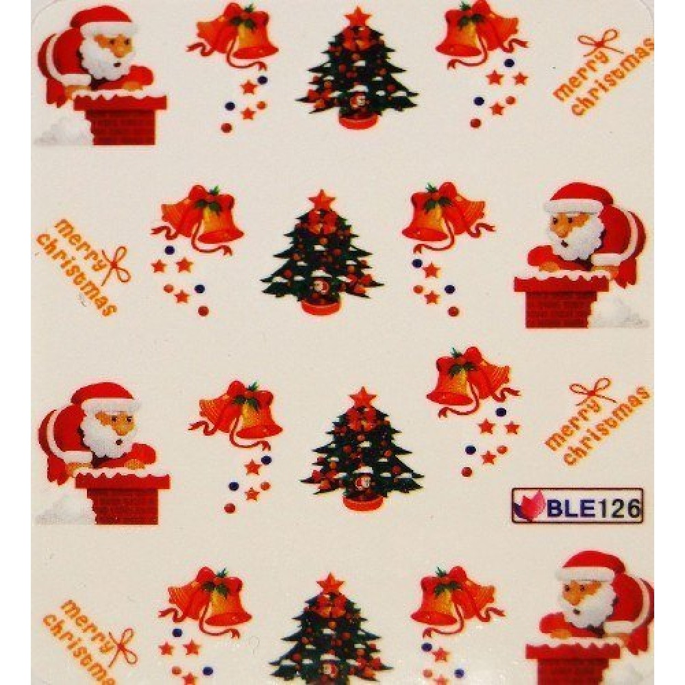 Коледни ваденки за нокти BLE 126