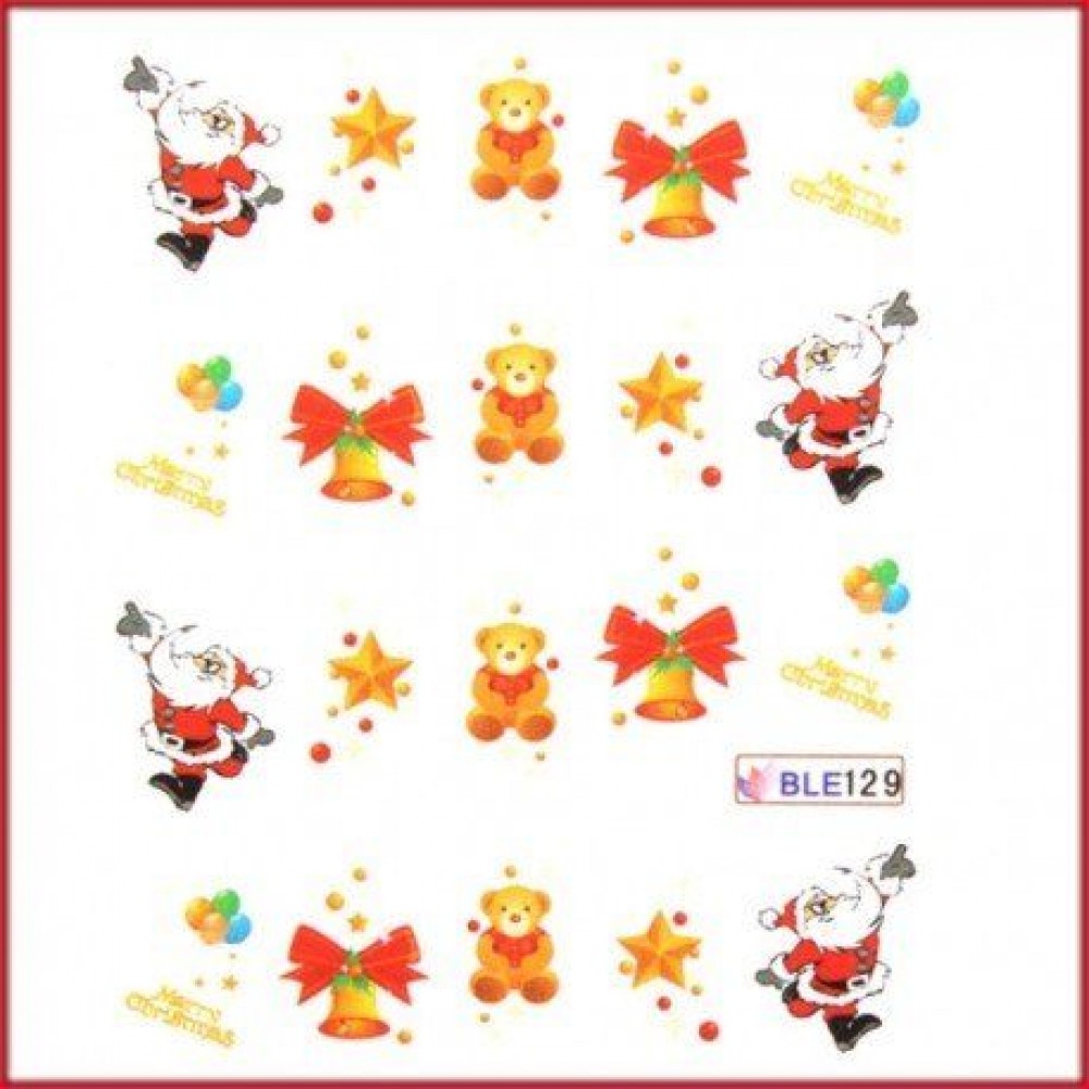 Коледни ваденки за нокти BLE 129