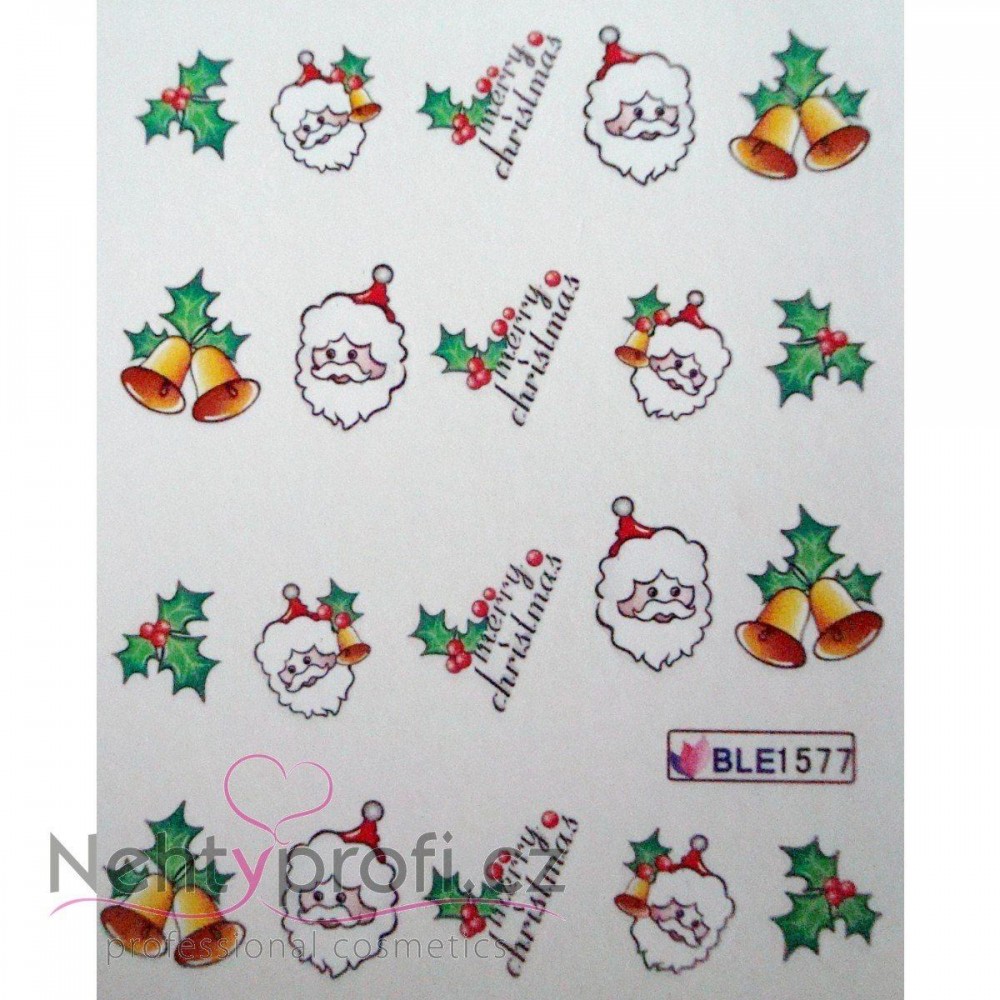 Коледни ваденки за нокти BLE 1577