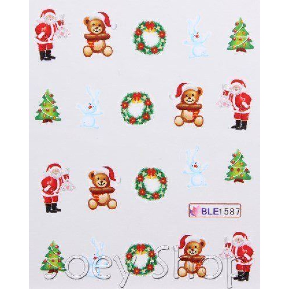 Коледни ваденки за нокти BLE 1587