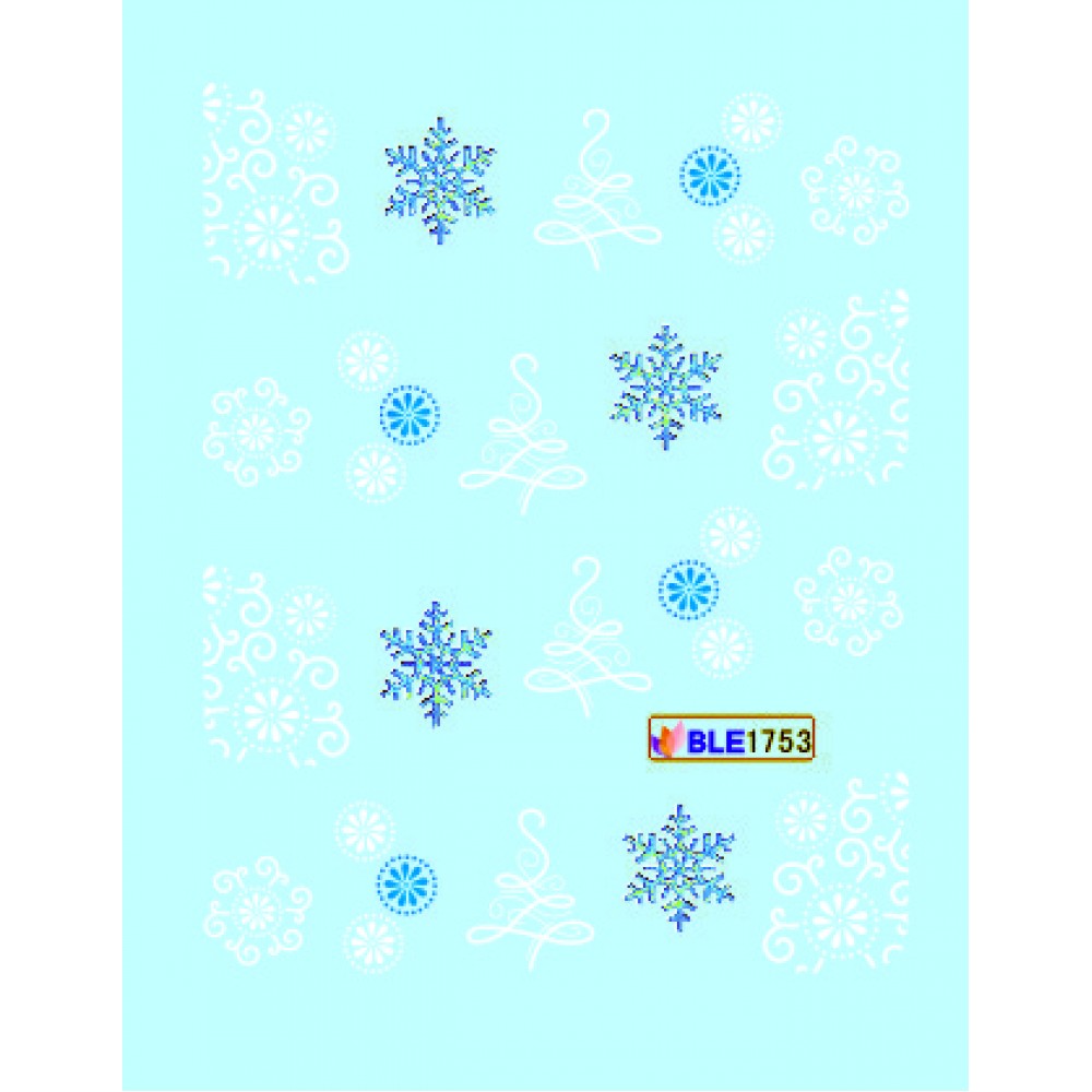 Коледни ваденки за нокти BLE 1753