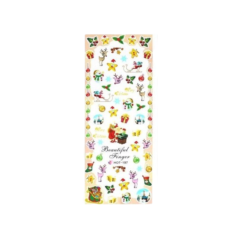 Коледни ваденки за нокти HOT-197