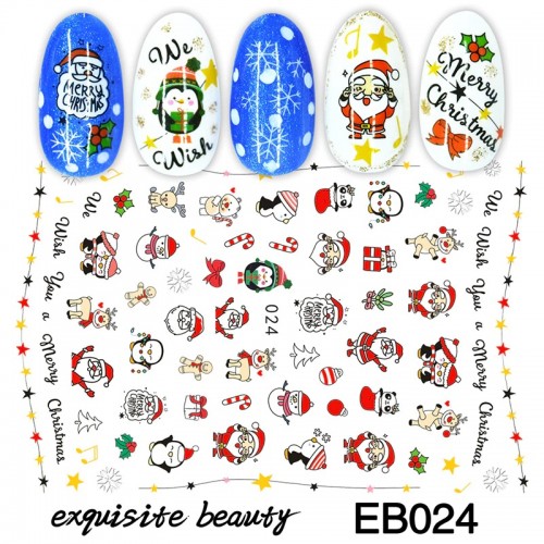 Коледни ваденки за нокти 024