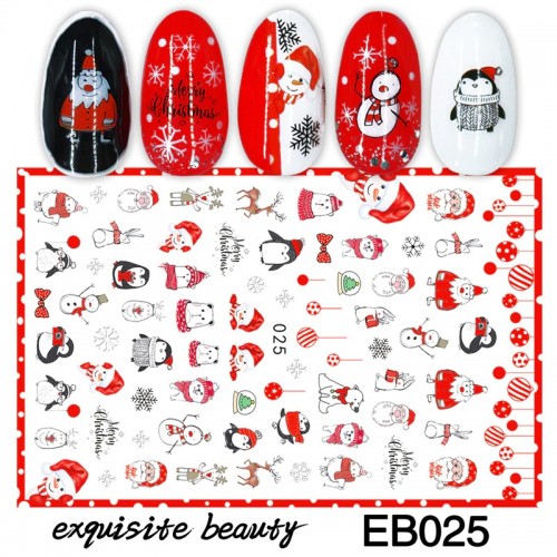 Коледни ваденки за нокти 025