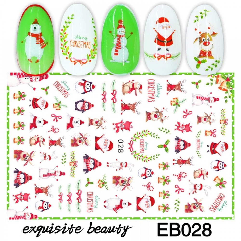 Коледни ваденки за нокти 028