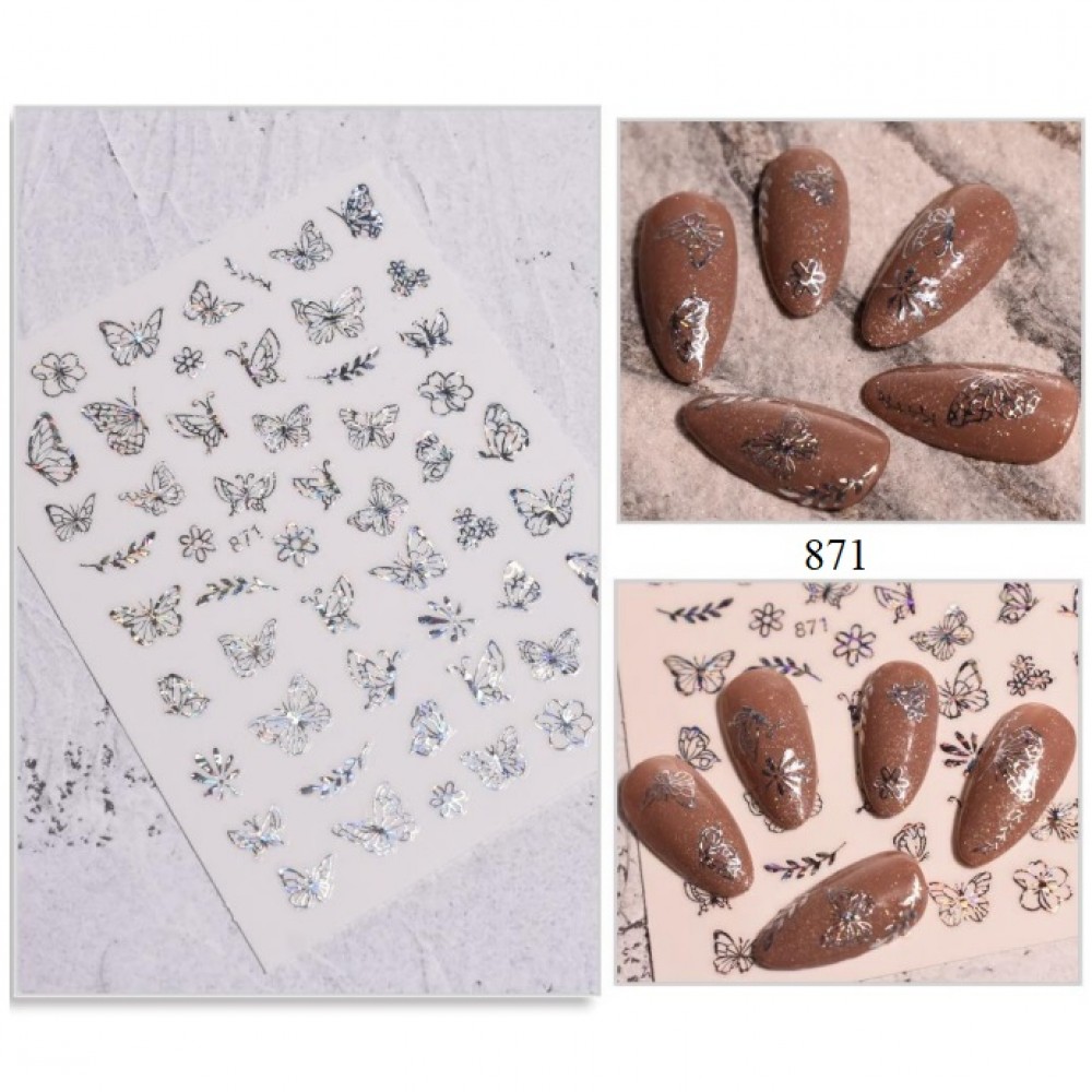 Стикери за нокти пеперуди серия Joyfull