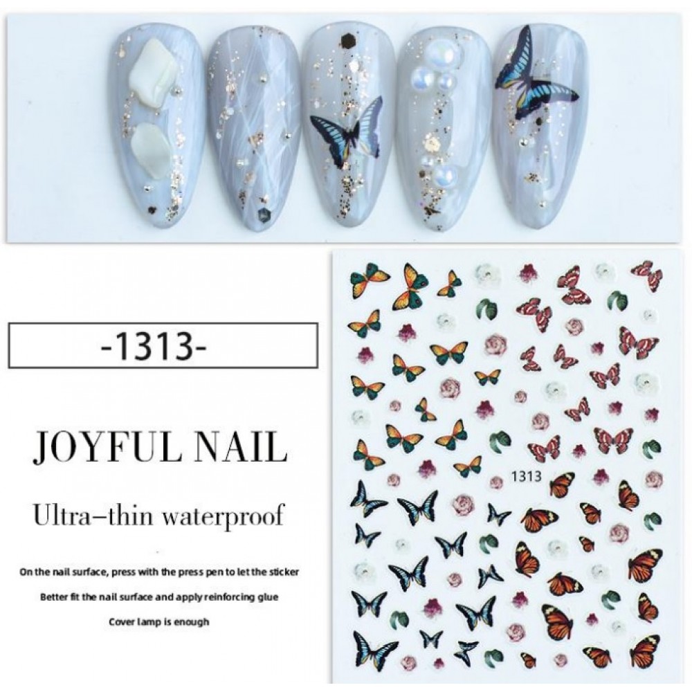 Стикери за нокти пеперуди серия Joyfull