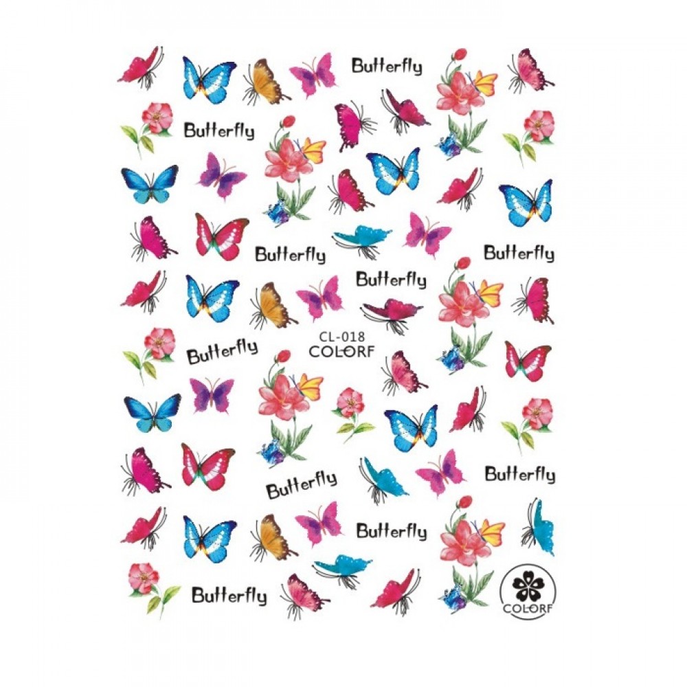 Ваденки за нокти пеперуди серия CL Ваденки за нокти пеперуди серия CL