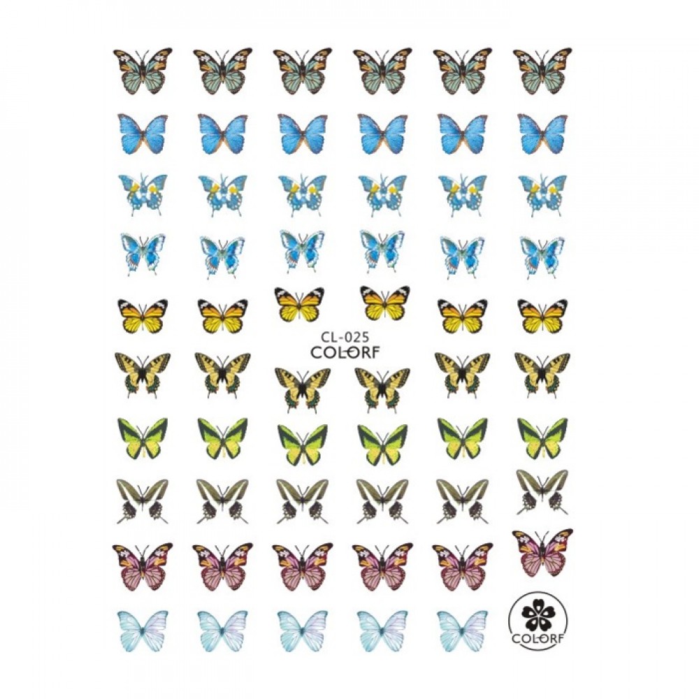 Ваденки за нокти пеперуди серия CL Ваденки за нокти пеперуди серия CL