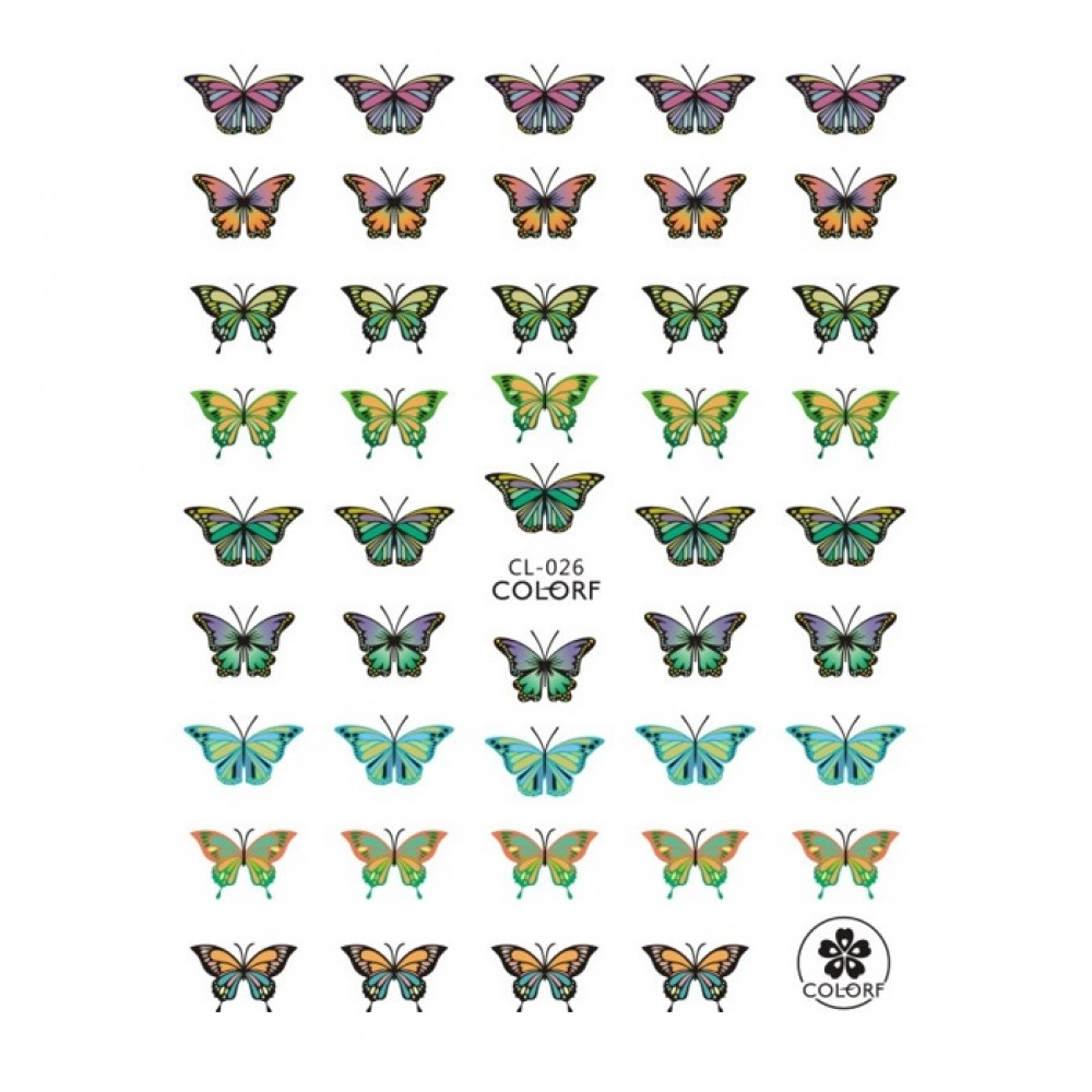 Ваденки за нокти пеперуди серия CL Ваденки за нокти пеперуди серия CL