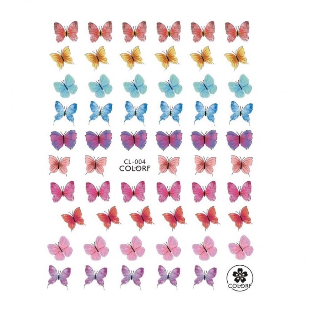 Ваденки за нокти пеперуди серия CL Ваденки за нокти пеперуди серия CL