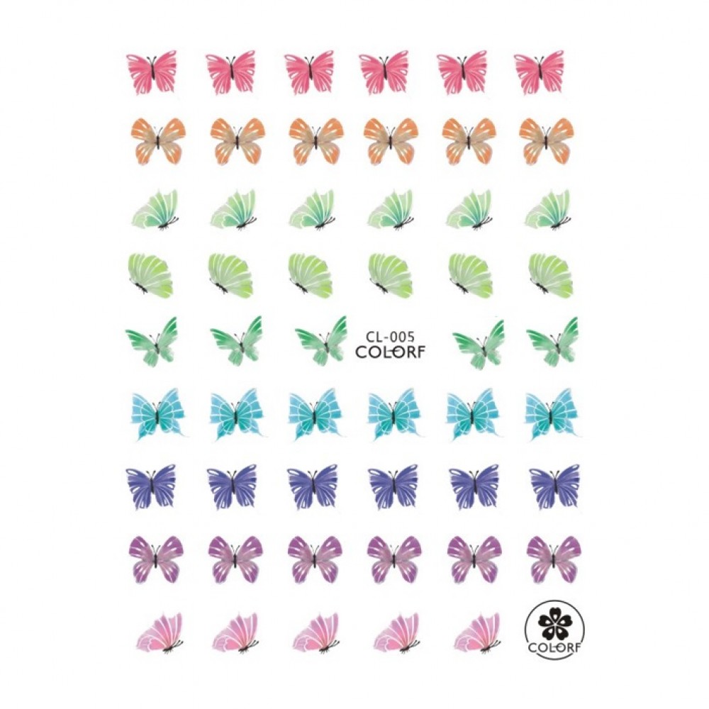 Ваденки за нокти пеперуди серия CL Ваденки за нокти пеперуди серия CL