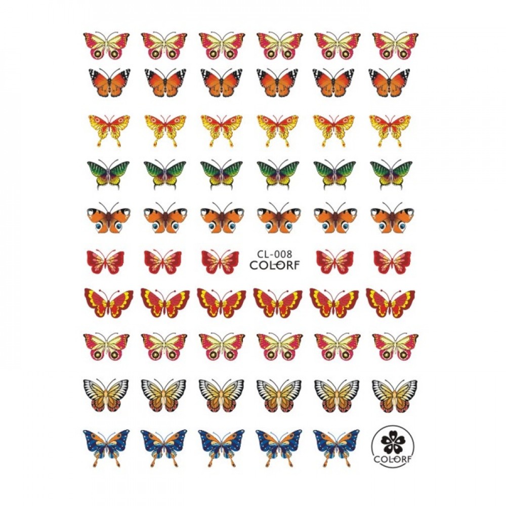 Ваденки за нокти пеперуди серия CL Ваденки за нокти пеперуди серия CL