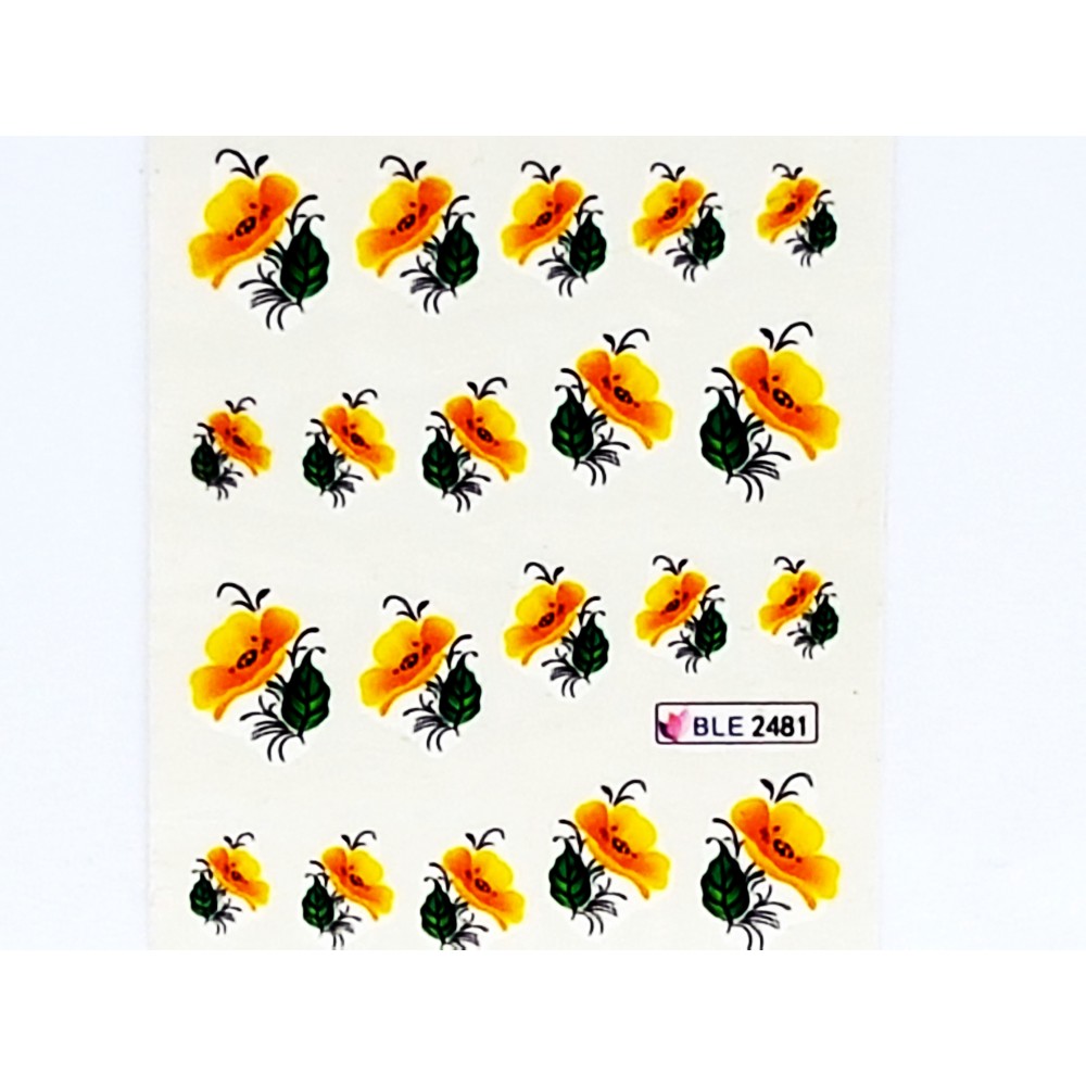 Ваденки за нокти Цветя BLE2481