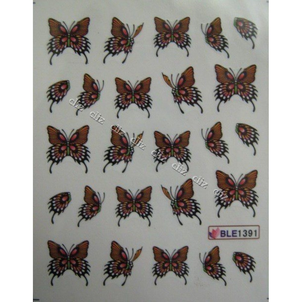 Ваденки за нокти Пеперуди BLE 1391