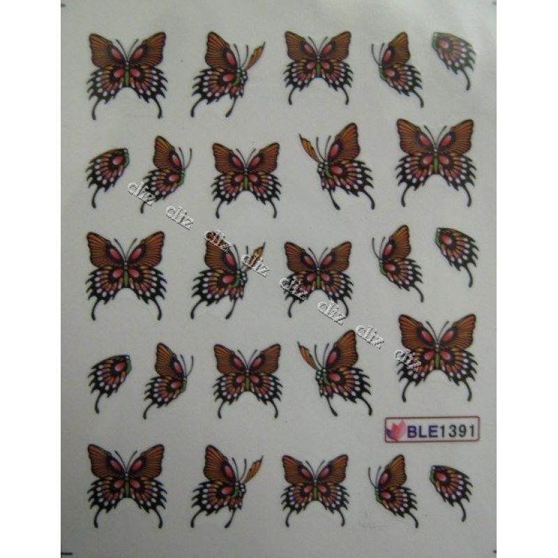 Ваденки за нокти Пеперуди BLE 1391
