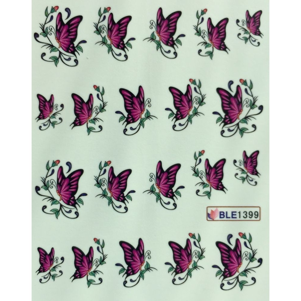 Ваденки за нокти Пеперуди BLE 1399