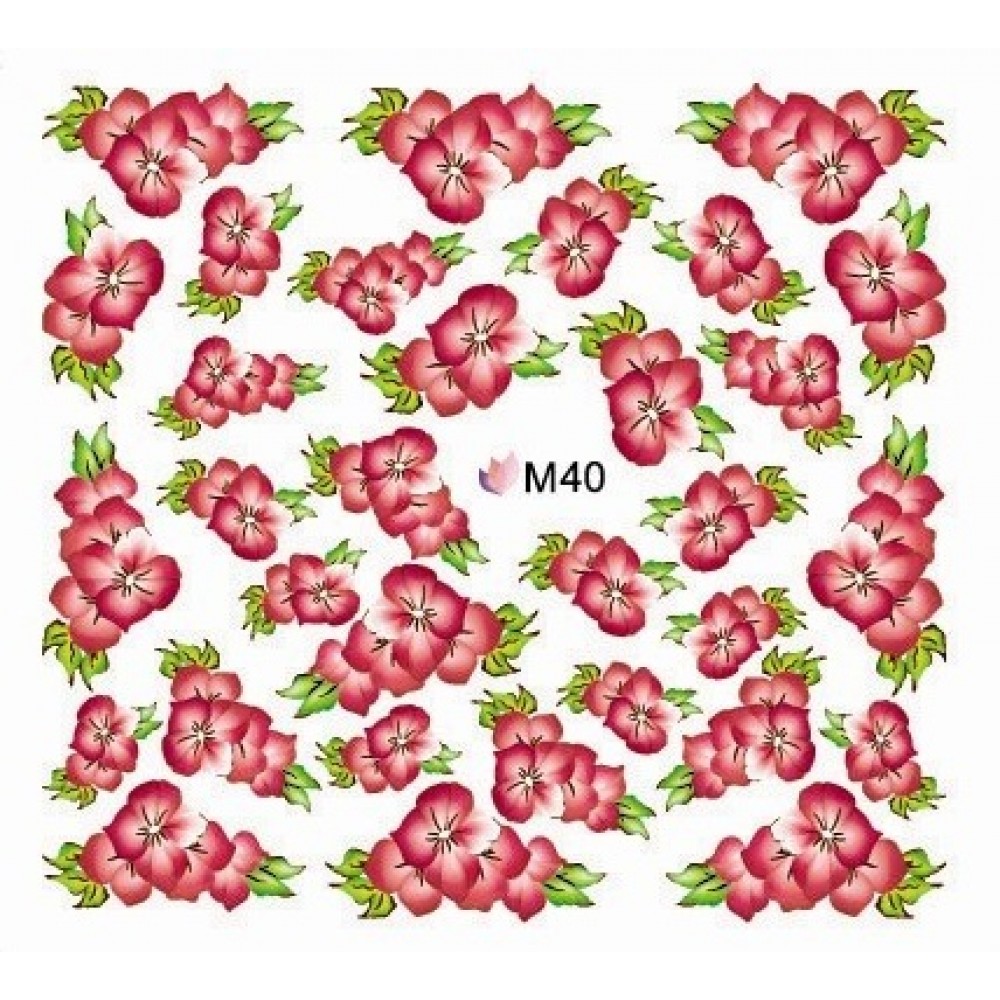 Ваденки за нокти Цветя M 40