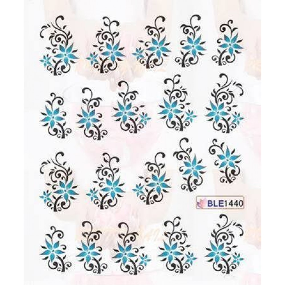 Ваденки за нокти Цветя BLE 1440