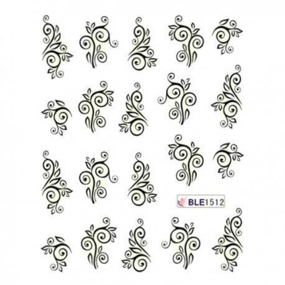 Ваденки за нокти Цветя BLE 1512 Ваденки за нокти Цветя BLE 1512