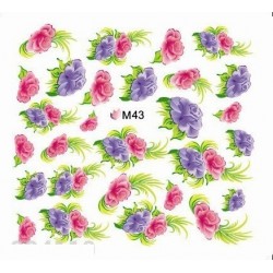Ваденки за нокти Цветя M 043