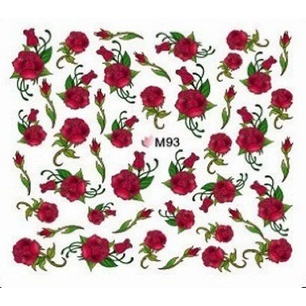 Ваденки за нокти Цветя M 093