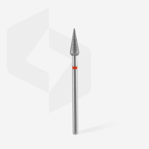Диамантена фреза ЧЕРВЕНА "Круша" Staleks EXPERT 4mm/12mm