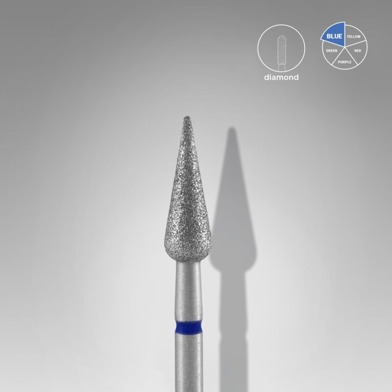 Диамантена фреза СИНЯ "Круша" Staleks EXPERT 4mm/12mm