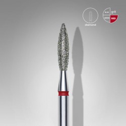 Диамантена фреза ЧЕРВЕН пламък Staleks EXPERT 2.3mm/10mm