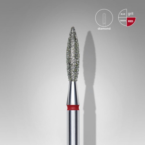 Диамантена фреза ЧЕРВЕН пламък Staleks EXPERT 2.3mm/10mm