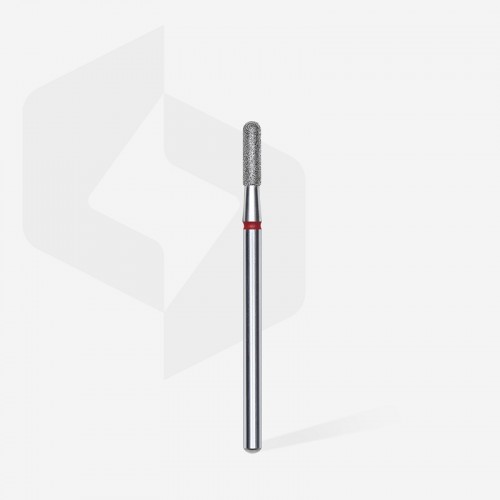 Диамантена фреза ЧЕРВЕН "Заоблен цилиндър" Staleks EXPERT 2.3mm/8mm