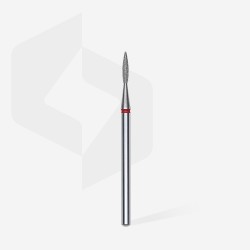 Диамантена фреза ЧЕРВЕН "Остър пламък" Staleks EXPERT 1.6mm/8mm - FA10R016/8-foto2