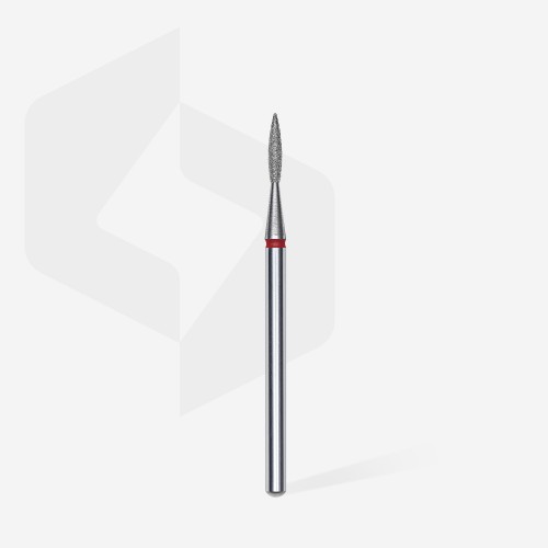 Диамантена фреза ЧЕРВЕН "Остър пламък" Staleks EXPERT 1.6mm/8mm