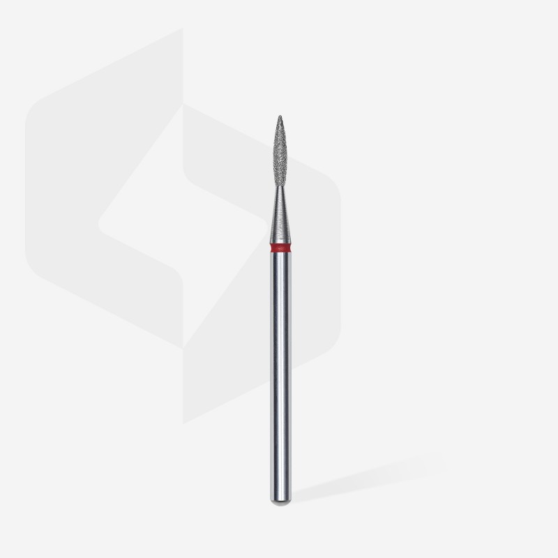 Диамантена фреза ЧЕРВЕН "Остър пламък" Staleks EXPERT 1.6mm/8mm