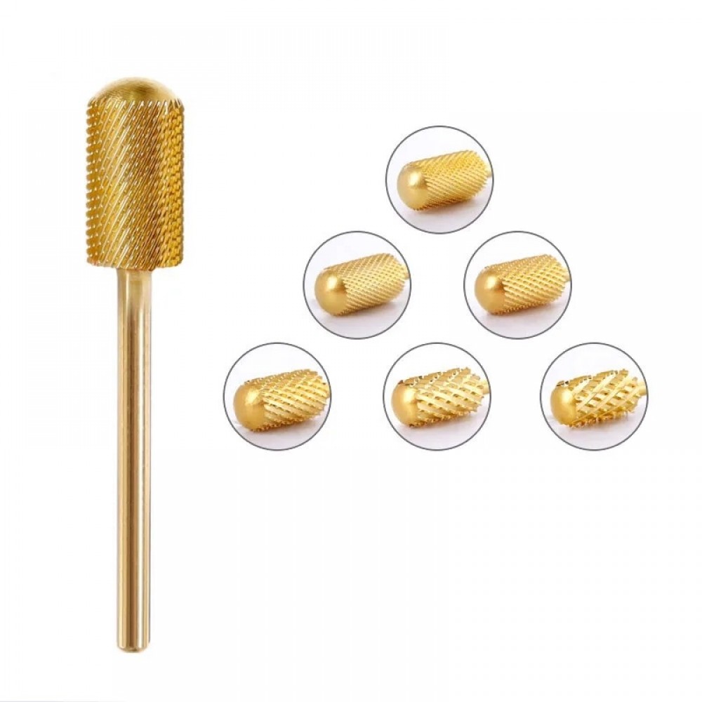 Златни накрайници за електрическа пила със заоблен връх