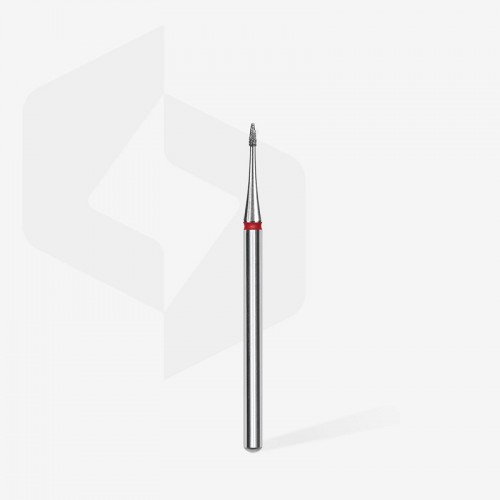 Диамантена фреза ЧЕРВЕНА "Игла" Staleks EXPERT 1mm/3mm