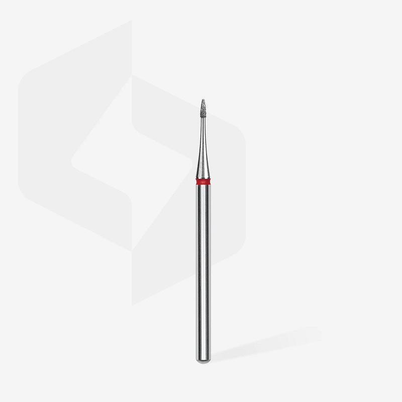 Диамантена фреза ЧЕРВЕНА "Игла" Staleks EXPERT 1mm/3mm