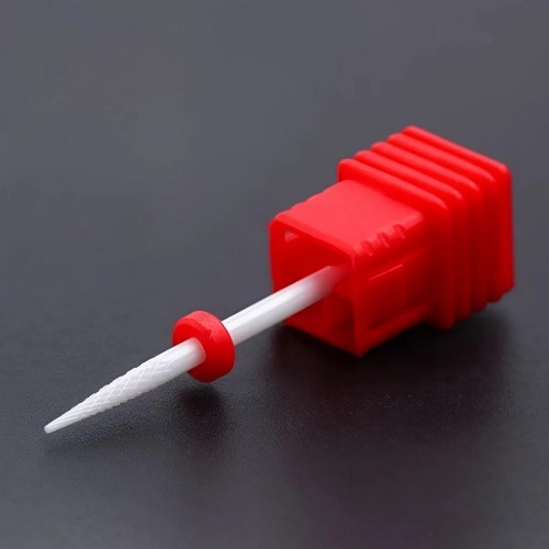 Червен Керамичен накрайник за електрическа пила - за кожички 