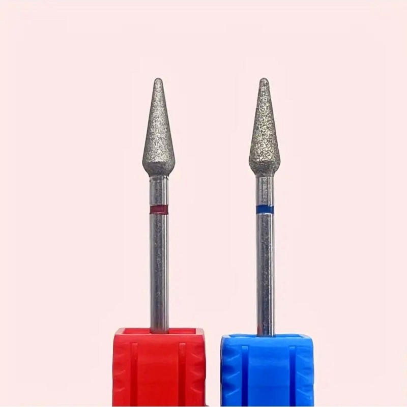 Диамантена фреза Круша Pretty -синя и червена Диамантена фреза Круша Pretty -синя и червена