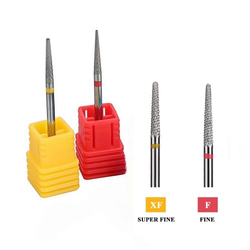 Фреза за електрическа пила от волфрамов карбид - червена, жълта