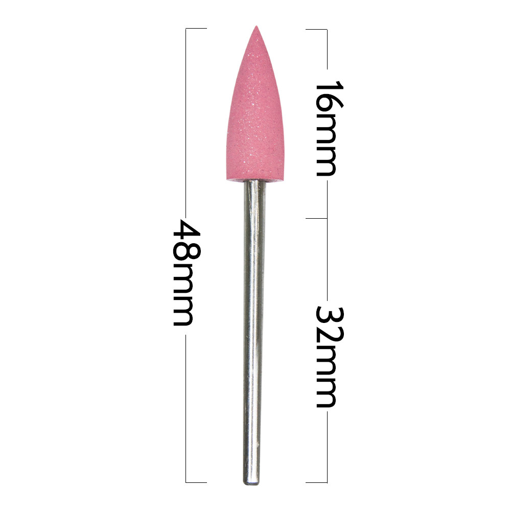 Гумена Фреза за кожички Розов пламък GNB-446