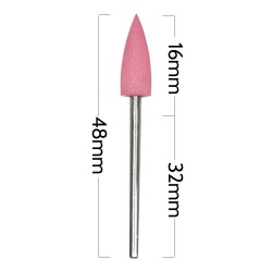 Гумена Фреза за кожички Розов пламък GNB-446-foto2