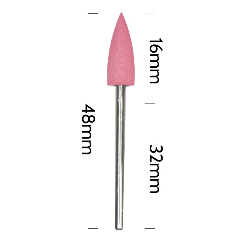 Гумена Фреза за кожички Розов пламък GNB-446-foto2