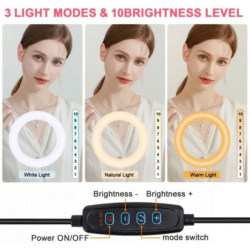 LED ринг лампа с трипод 