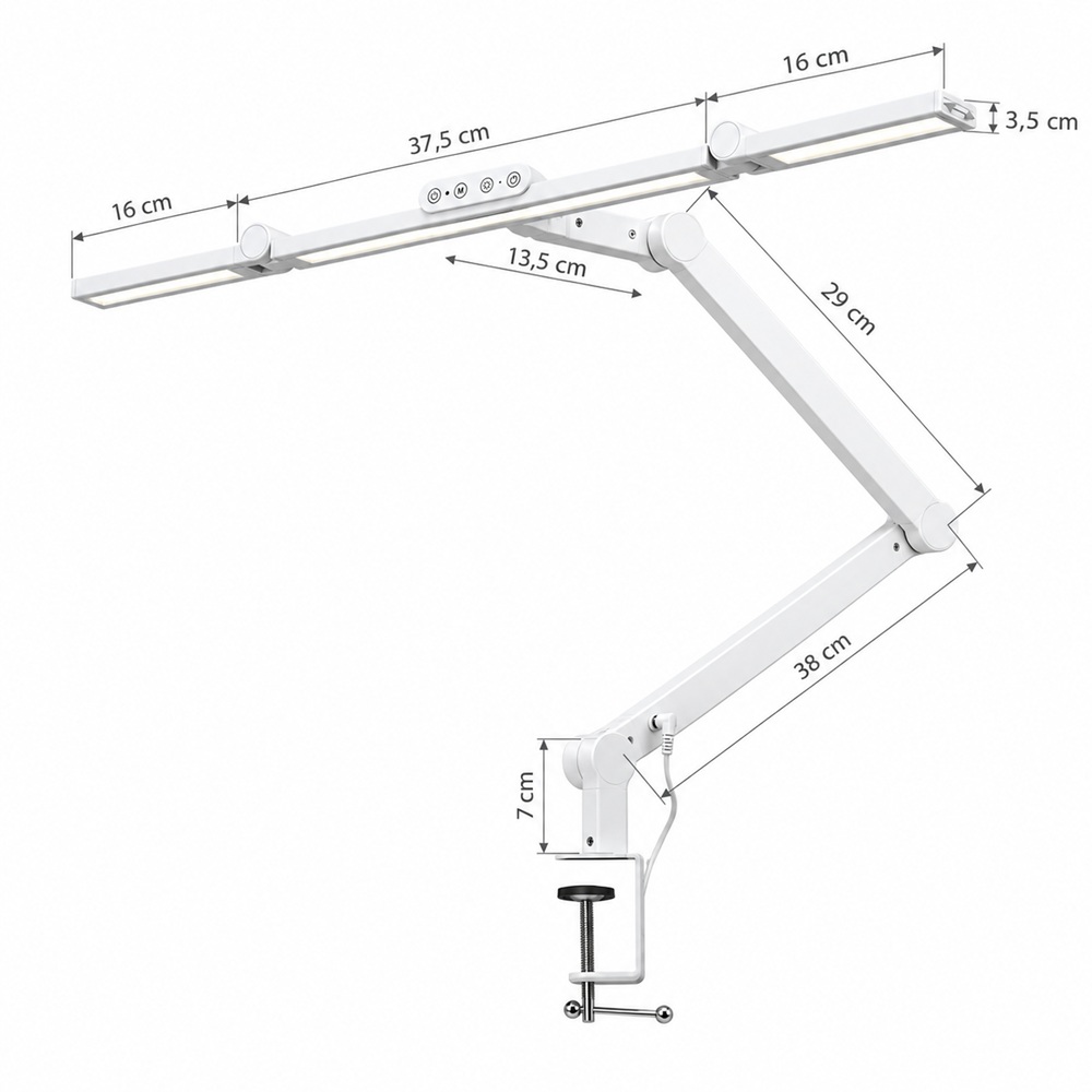 Професионална LED работна лампа Glow L03 – 24W, бяла