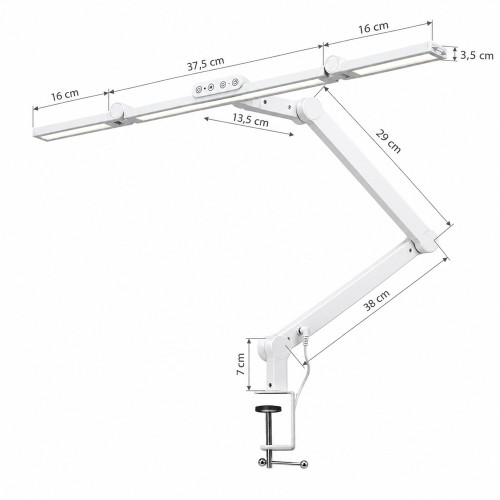 Професионална LED работна лампа Glow L03 – 24W, бяла