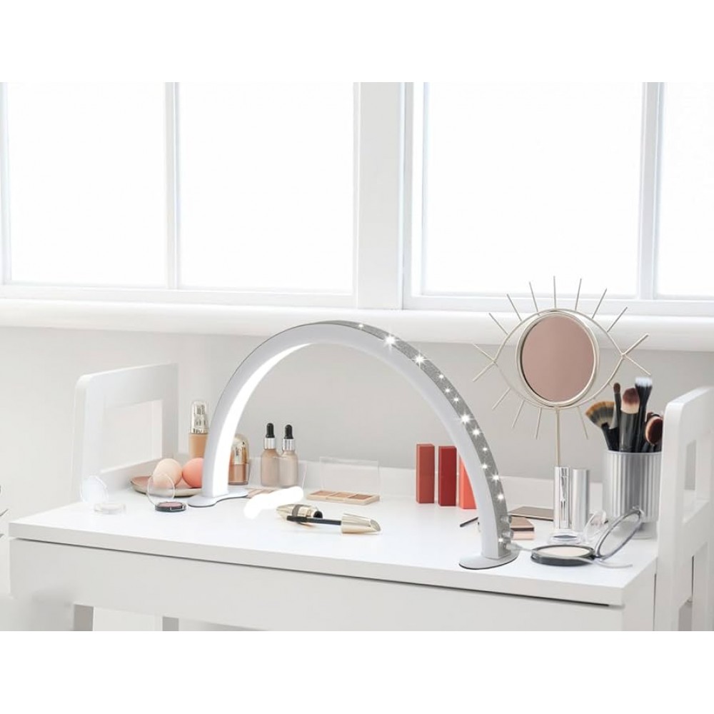 Настолна лампа Дъга с копче за регулиране 40W с диаманти